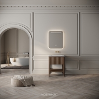 Kensington Vanity Unit & Stone Basin 600mm Smoked Oak